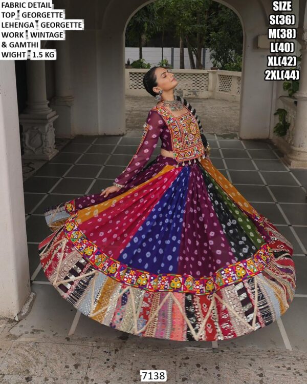 Navratri Special Vintage Gamthi Lehenga