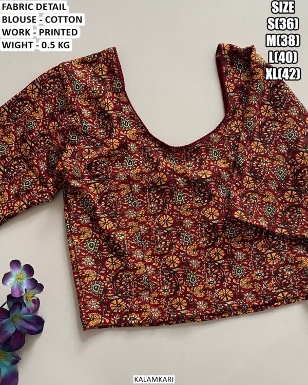 Casual And Festive Wear Printed Blouse