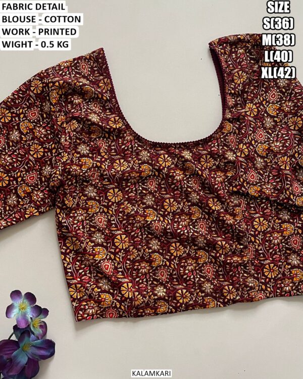 Casual And Festive Wear Printed Blouse