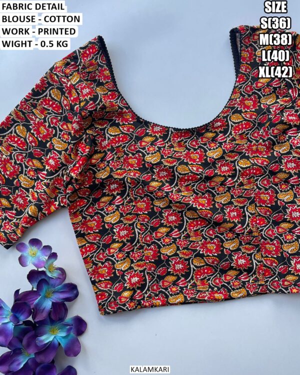 Casual And Festive Wear Printed Blouse