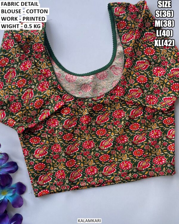 Casual And Festive Wear Printed Blouse