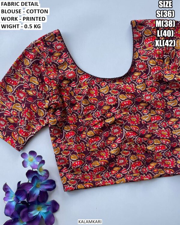 Casual And Festive Wear Printed Blouse