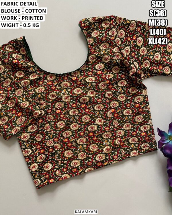 Casual And Festive Wear Printed Blouse