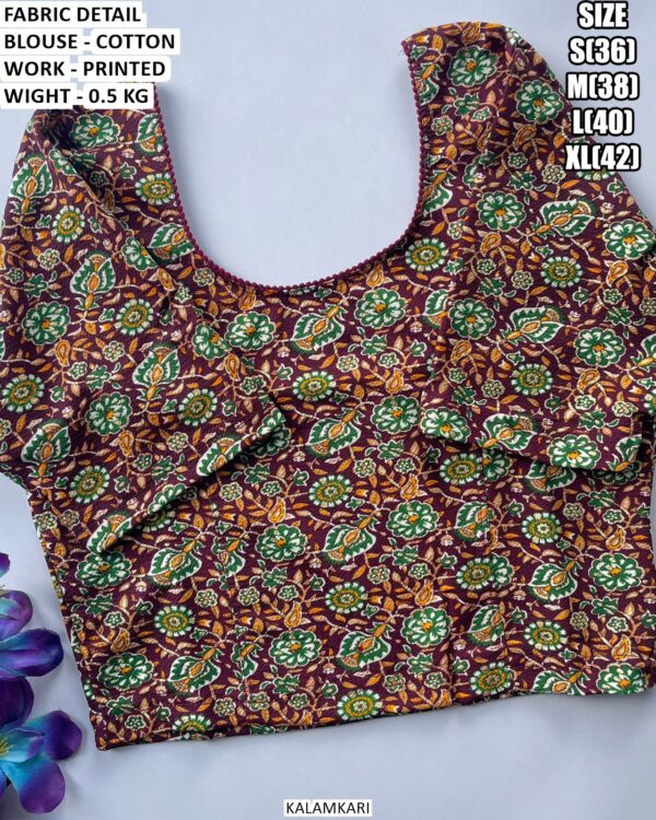 Casual And Festive Wear Printed Blouse
