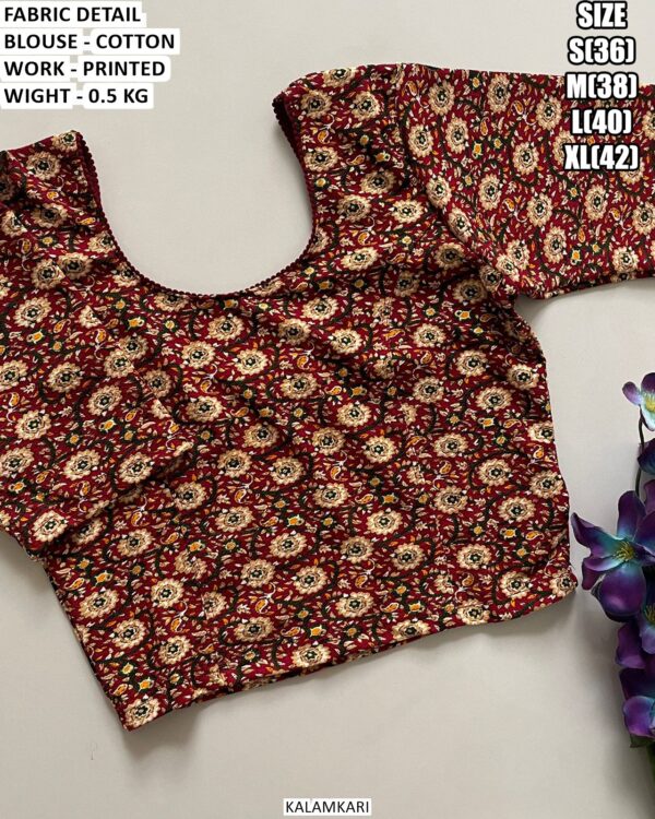 Casual And Festive Wear Printed Blouse