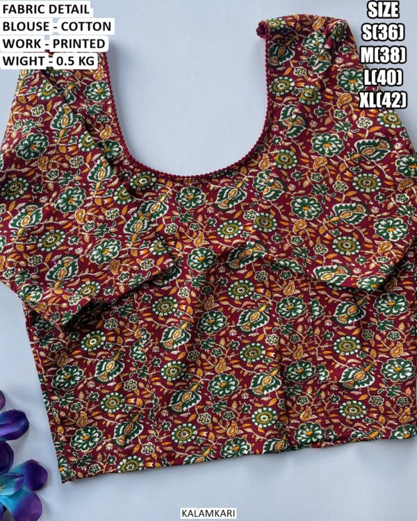 Casual And Festive Wear Printed Blouse
