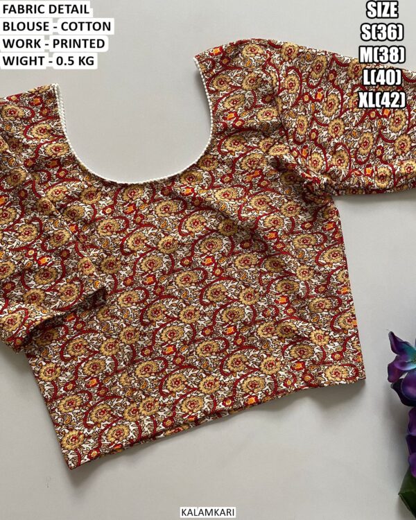 Casual And Festive Wear Printed Blouse