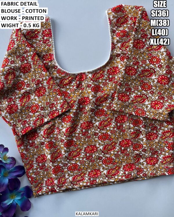 Casual And Festive Wear Printed Blouse