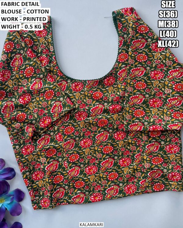Casual And Festive Wear Printed Blouse