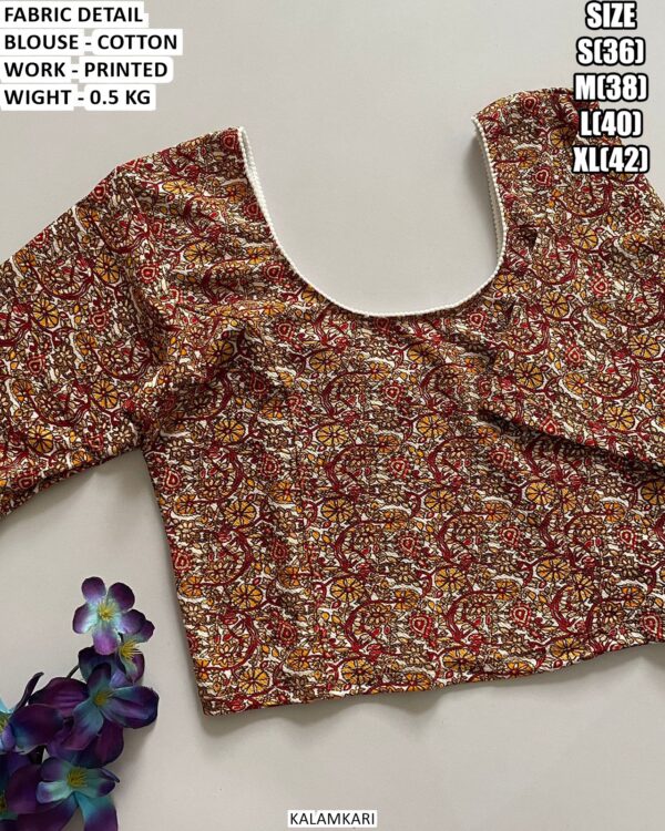 Casual And Festive Wear Printed Blouse