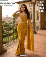 Imported Lycra Beads Work Saree