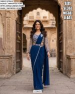 Imported Lycra Beads Work Saree