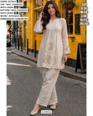 Designer Embroidery Handwork Suit For Women