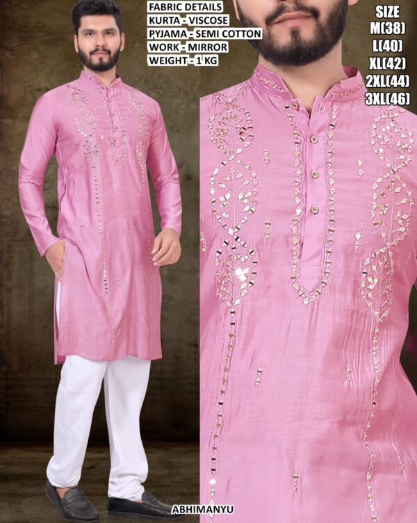 Premium Viscose Kurta With Semi Cotton Pajama