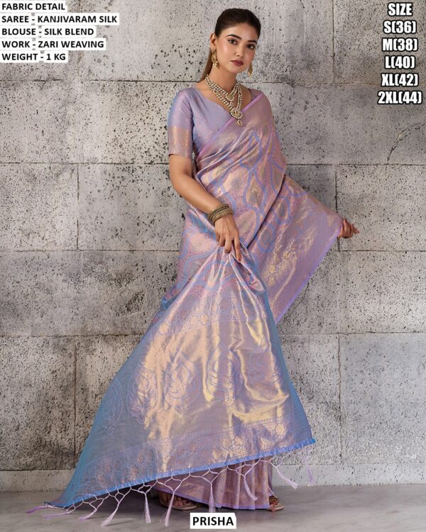 Kanjivaram Silk Zari Weaving Saree