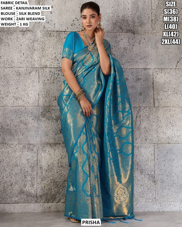 Kanjivaram Silk Zari Weaving Saree