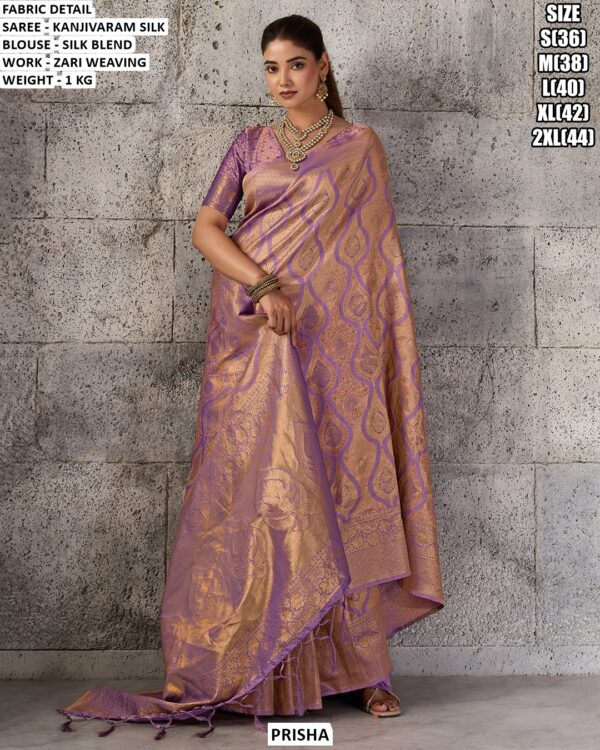 Kanjivaram Silk Zari Weaving Saree