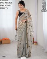 Graceful Ethnic Fendy Satin Saree For Women