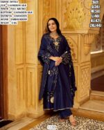 Chanderi Silk Embroidered Suit Set