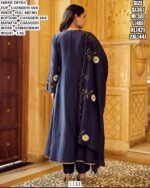 Chanderi Silk Embroidered Suit Set