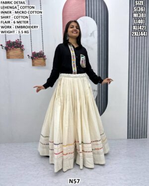 Designer Embroidery Work Lehenga Set
