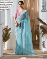 Festive Wear Saree With Embroidery Work