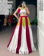 Pure Rayon Pearls Work Lehenga Set