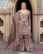 Heavy Chinon Digital Print Suit Set With Dupatta