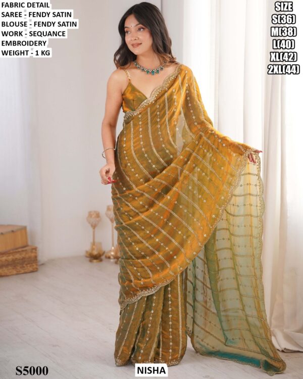 Graceful Sequence Work Saree For Women