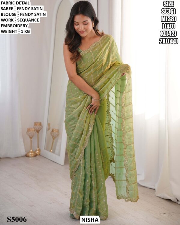 Graceful Sequence Work Saree For Women