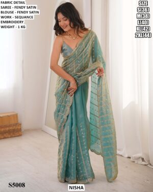 Graceful Sequence Work Saree For Women