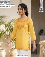 Cotton Embroidery Top For Women