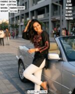 Cotton Embroidery Top For Women