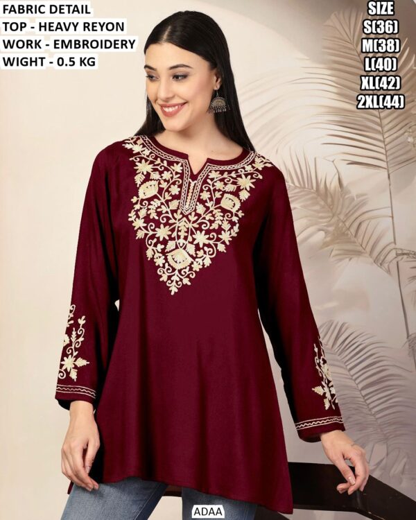 Premium Heavy Reyon Designer Tunic