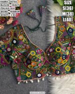 Heavy Italian Silk Mirror Work Blouse