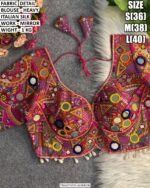 Heavy Italian Silk Mirror Work Blouse