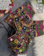 Heavy Italian Silk Mirror Work Blouse