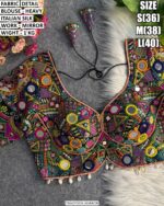 Heavy Italian Silk Mirror Work Blouse