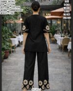Comfortable Cotton Coord Set With Embroidery