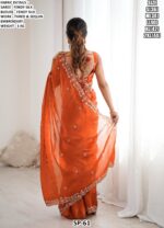 Festive Wear Embroidered Saree With Blouse