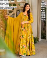 Rayon Digital Printed Gown With Dupatta