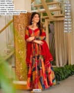 Rayon Digital Printed Gown With Dupatta