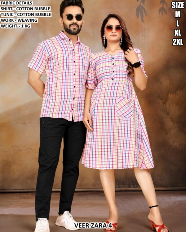 Matching Shirt And Tunic Combo For Couples