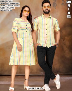 Matching Shirt And Tunic Combo For Couples