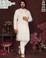 Smart Silk Embroidery Mirror Work Kurta Pyjama Set