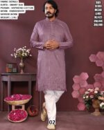 Smart Silk Embroidery Mirror Work Kurta Pyjama Set