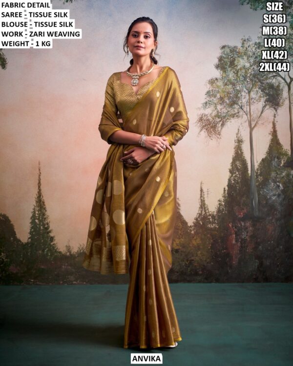Traditional Tissue Silk Saree With Elegant Finish