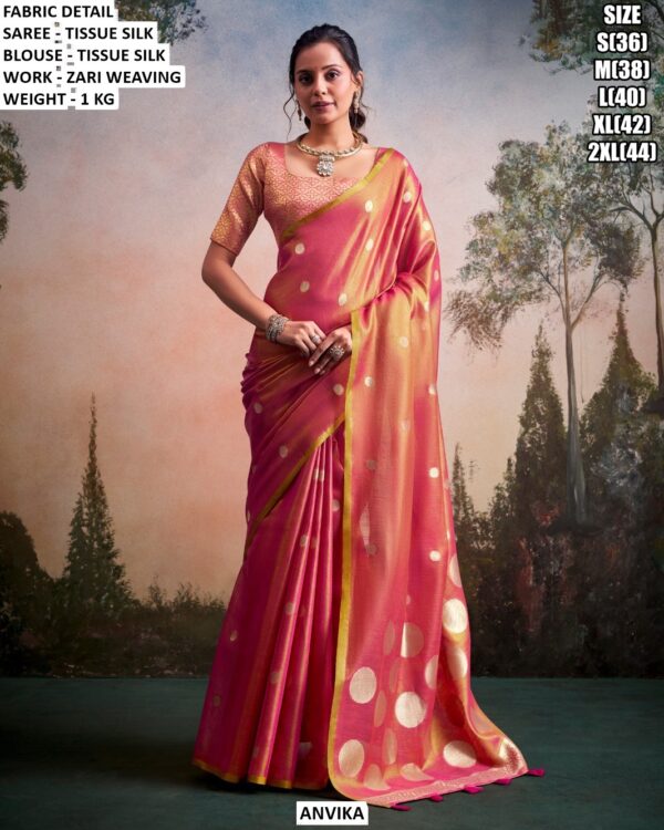Traditional Tissue Silk Saree With Elegant Finish