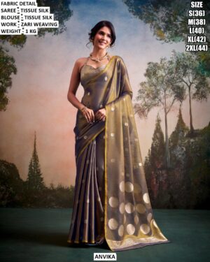 Traditional Tissue Silk Saree With Elegant Finish