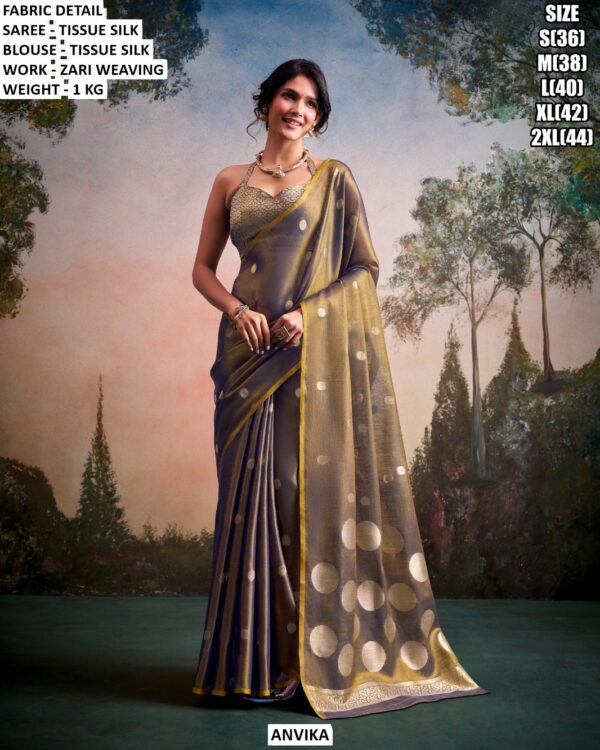 Traditional Tissue Silk Saree With Elegant Finish